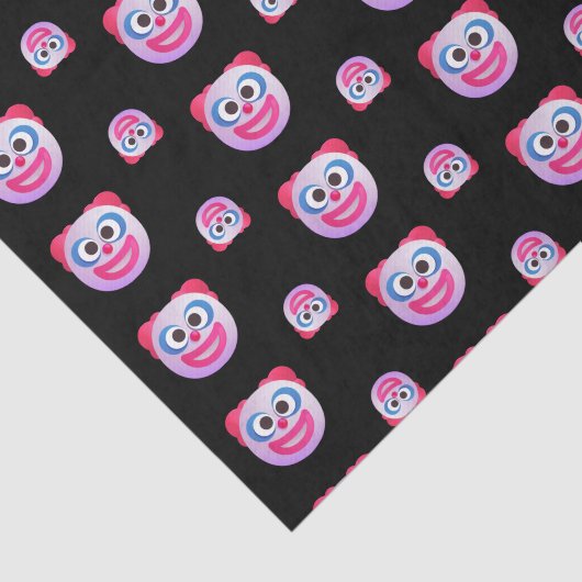 シェードピエロ顔絵文字カスタム色かわいいおもしろい 薄葉紙 (詳細)