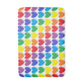 シェードレインボーハート バスマット (正面縦)