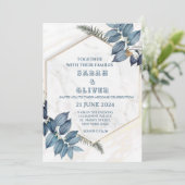 シェード素晴らしの水彩結婚式招待状 招待状 (スタンド正面)