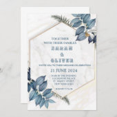 シェード素晴らしの水彩結婚式招待状 招待状 (正面/裏面)