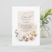 シェード自然フローラパンプキンズボホリハーサルディナー 招待状 (スタンド正面)