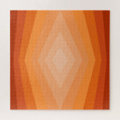 シェード・オブ・オレンジジオメトリック抽象芸術・アート ジグソーパズル (横)