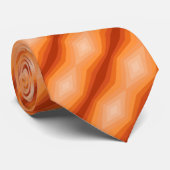 シェード・オブ・オレンジジオメトリック抽象芸術・アート ネクタイ (ロール)