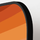 シェード・オブ・オレンジジオメトリック抽象芸術・アート ピックルボールラケット (左詳細)