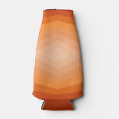 シェード・オブ・オレンジジオメトリック抽象芸術・アート ボトルクーラー (正面)