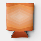 シェード・オブ・オレンジジオメトリック抽象芸術・アート 缶クーラー (正面)