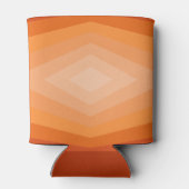 シェード・オブ・オレンジジオメトリック抽象芸術・アート 缶クーラー (裏面)