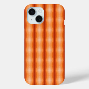 シェード・オブ・オレンジジオメトリック抽象芸術・アート iPhone 15ケース