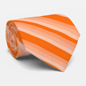シェード・オブ・オレンジストライプ色 ネクタイ (ロール)