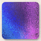 シェード・オブ・ブルーとパープル・抽象芸術・コルク・コースター コースター (正面)