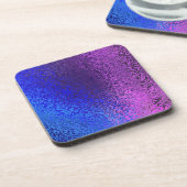 シェード・オブ・ブルーとパープル・抽象芸術・コルク・コースター コースター (左側)