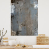 「シェード」ニュートラル抽象芸術アートポスター ポスター (キッチン)