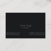 シェーネスデザインフォトグラフィーヴィシテンカルテ 名刺 (裏面)