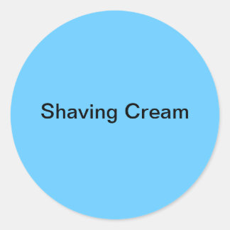 シェービングクリームラベル/ ラウンドシール