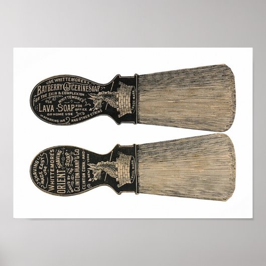 シェービングソープポスター – 溶岩石鹸 ポスター (正面)