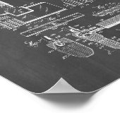 シェービングツール特許 – 黒板 ポスター (角)