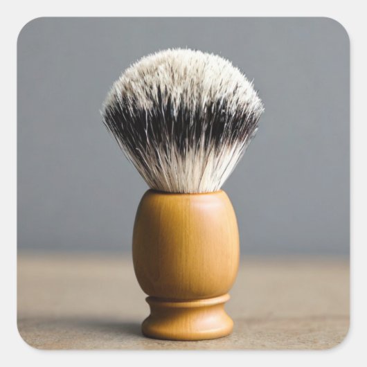 シェービングブラシ スクエアシール (正面)