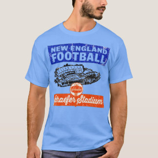 シェーファー・スタジアム Tシャツ - フォックスボロ, MA レトロ 新品 E