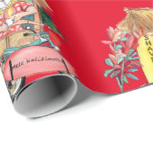 シェーブアイスハワイアンサンタクロースラッピング紙 ラッピングペーパー (ロールコーナー)