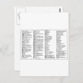 シェールのアルケミカルシンボル ポストカード (正面/裏面)