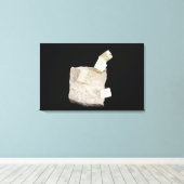 シェールの黄鉄鉱の結晶 キャンバスプリント (インサイチュ (ウッドフロア))