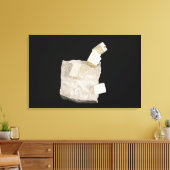 シェールの黄鉄鉱の結晶 キャンバスプリント (インサイチュ (リビング))