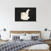 シェールの黄鉄鉱の結晶 キャンバスプリント (インサイチュ (寝室))