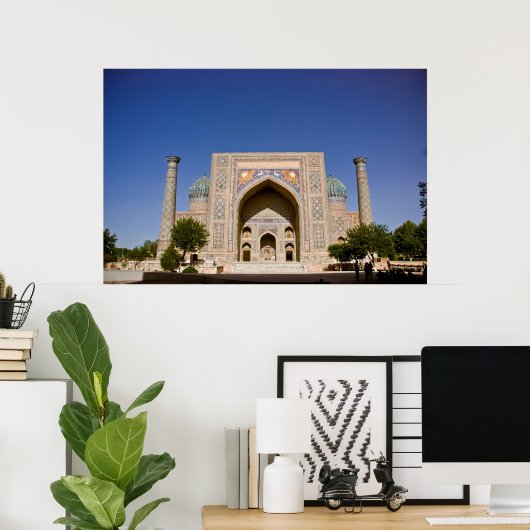 シェールドールマドラサ:ファサード ポスター (ホームオフィス)