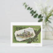 シェーンの城の風景 ポストカード (スタンド正面)