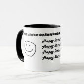 シェーンズアファワール顔がハッピーバースデーを歌う… マグカップ (正面左)