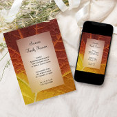 シェーンズオブオータムファミリー懇親会招待状 招待状