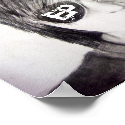 シェーンドーソン鉛筆スケッチデザイン ポスター (角)