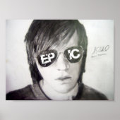 シェーンドーソン鉛筆スケッチデザイン ポスター (正面)