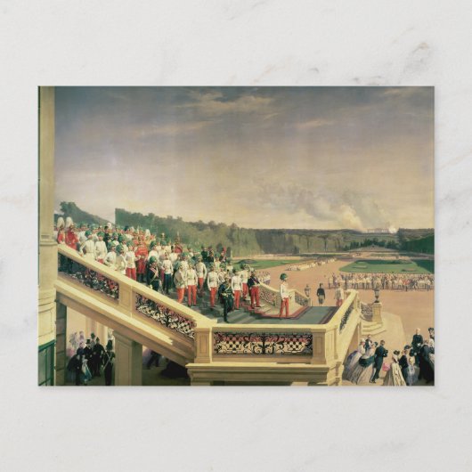 シェーンブルン宮殿の庭園での宮廷晩餐 ポストカード (正面)