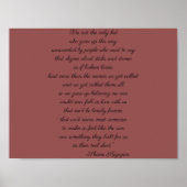 シェーン古山引用文ポスター ポスター (正面)