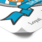 シェーン 男の子の名前 意味 文字S 騎士の紋章 ポスター (角)