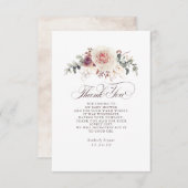 シェー自然ズフローラベビーシャワー サンキューカード (正面/裏面)