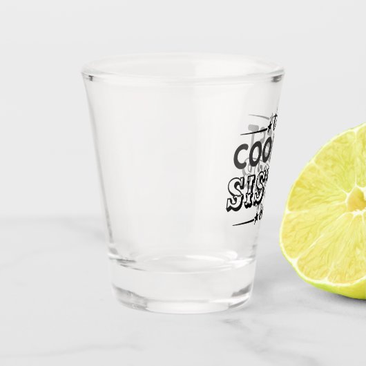 シエクールスターバーパーティータイポグラフィおもしろい ショットグラス (左)
