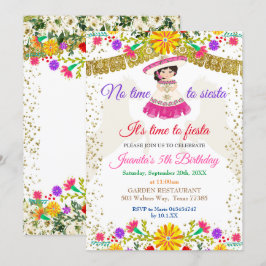 シエスタの時間はない、フィエスタしよう！お誕生日フィエスタ 招待状