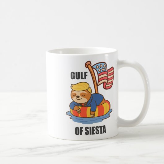 シエスタの湾 面白いトランプ ナマケモノ コーヒーマグカップ (右)