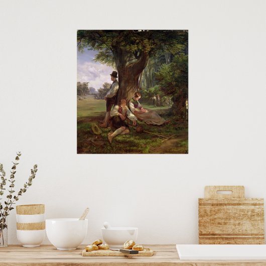 シエスタを持つ農民1841年 ポスター (キッチン)