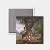 シエスタを持つ農民1841年 マグネット (正面/裏面)