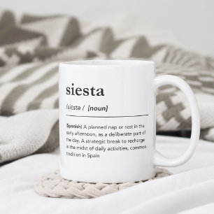 シエスタスペインの定義語(英語) コーヒーマグカップ