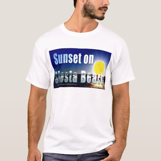 シエスタビーチサンセットTシャツ Tシャツ (正面)