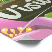 シエスタビーチフロリダヴィンテージ旅行ポスター ポスター (角)