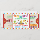 シエスタフィエスタの最初の誕生日チケットに時間がない 招待状 (正面)