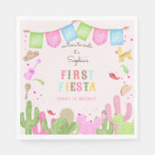 シエスタフィエスタメキシコの最初の誕生日に時間がない スタンダードランチョンナプキン (正面)