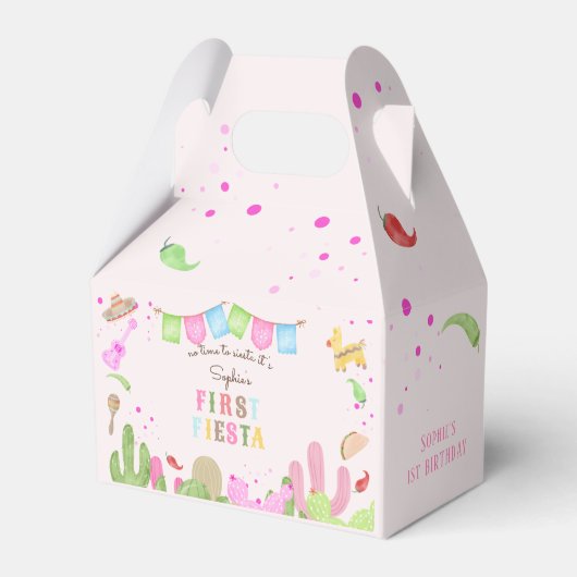 シエスタフィエスタメキシコの最初の誕生日に時間がない フェイバーボックス (裏面サイド)