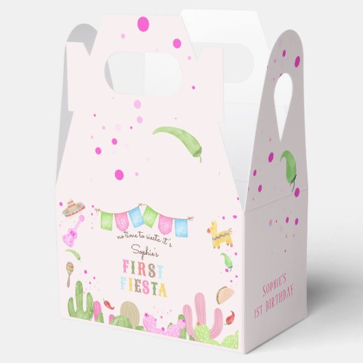 シエスタフィエスタメキシコの最初の誕生日に時間がない フェイバーボックス (オープン)