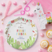 シエスタフィエスタメキシコの最初の誕生日に時間がない ペーパープレート (パーティー)